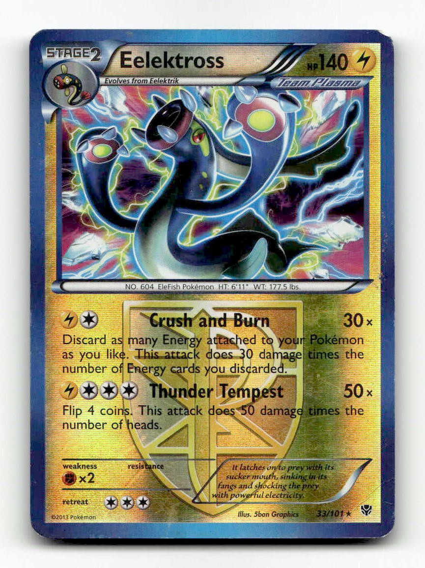 Eelektross 33/101 Plasma Blast Reverse Holo Rare HP