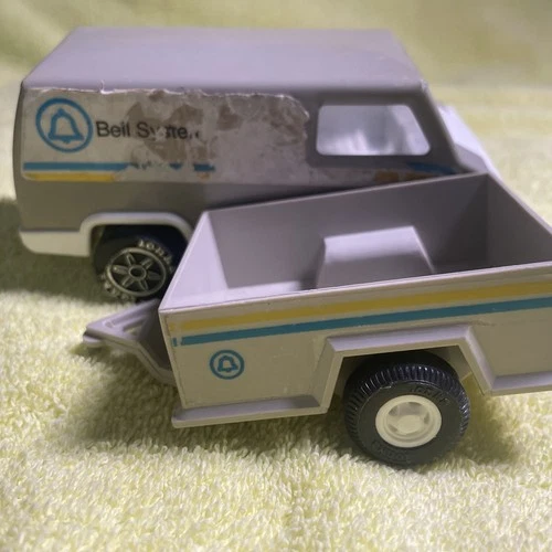 Vintage 1979 Tonka Bell System Telephone Service Van & Trailer