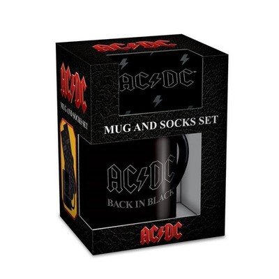 ACDC Tasse  Back In Black - Tassen-Socken-Set Standard Standard
