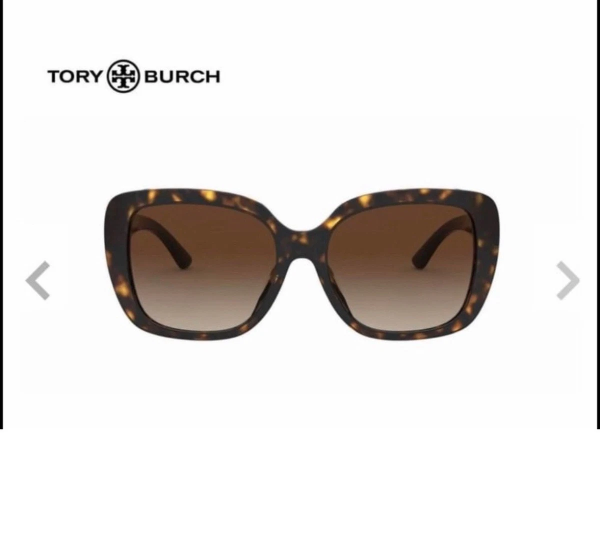 Tory Burch Polarized Brown Square Sunglasses for Women for  display picture 1