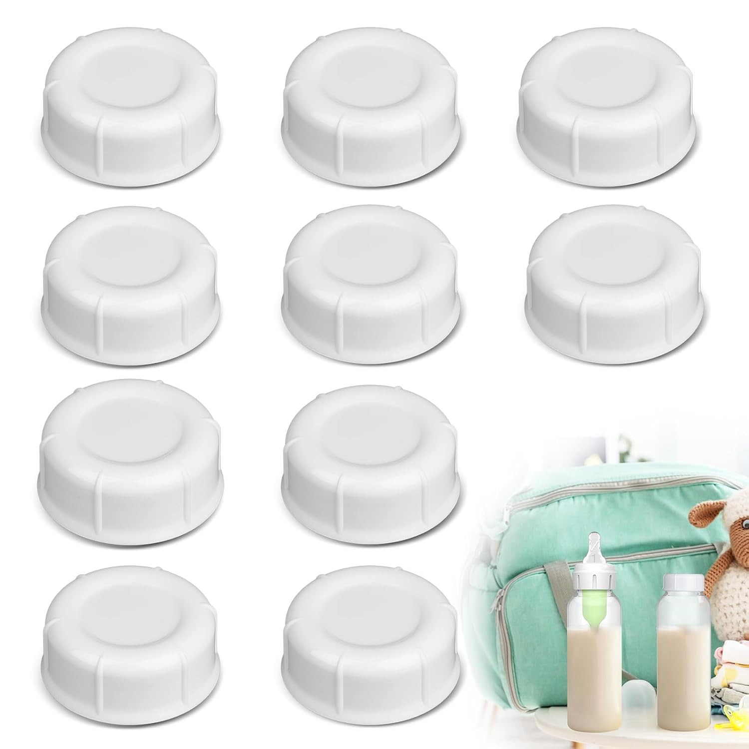 10Pcs Narrow Baby Bottle Caps Compatible with Dr Brown'S, Me