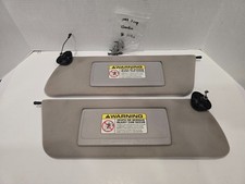 1997-2001 Jeep Cherokee Sport Classic Xj Sun Visors Set Lighted Oem Taupe B031