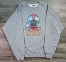 VINTAGE 1991 Warner Bros American Heritage Train Sweatshirt L USA Made 90s Grey
