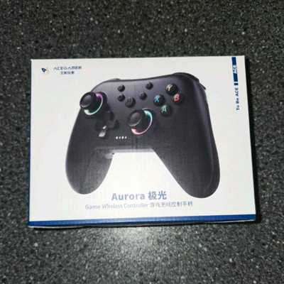 ACEGAMER Aurora kabelloser Gaming-Controller Wireless, Schwarz