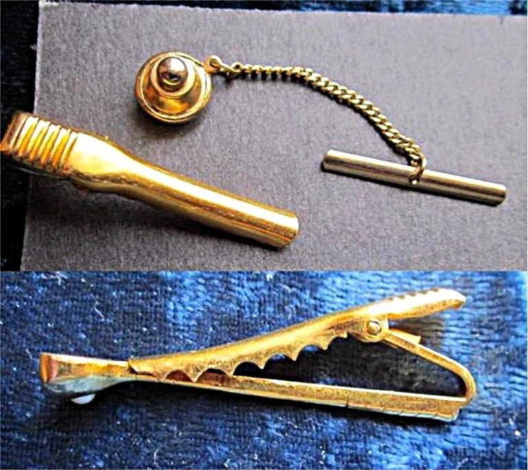 Vintage Golf Theme Tiebar and Tie Tack - Image 2 of 2