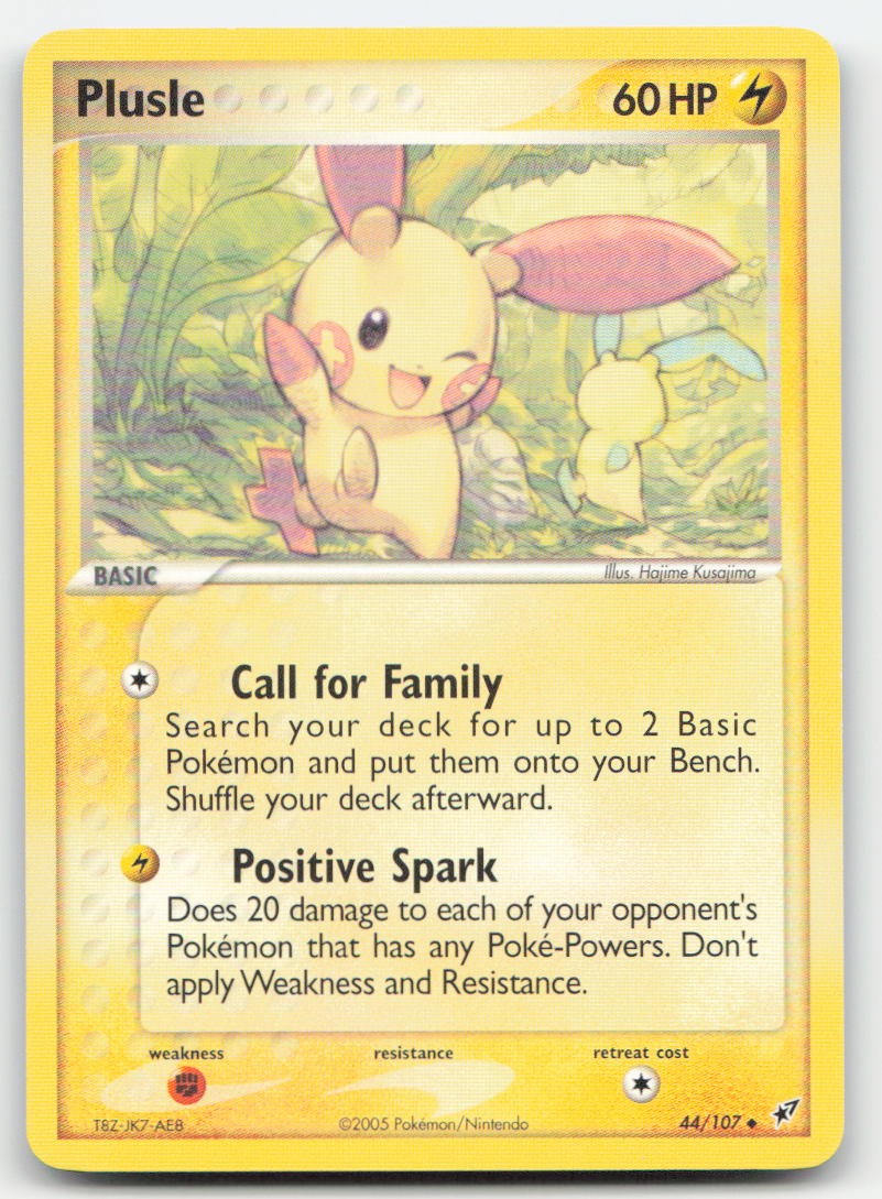 Plusle 44/107 EX Deoxys Pokemon TCG LP
