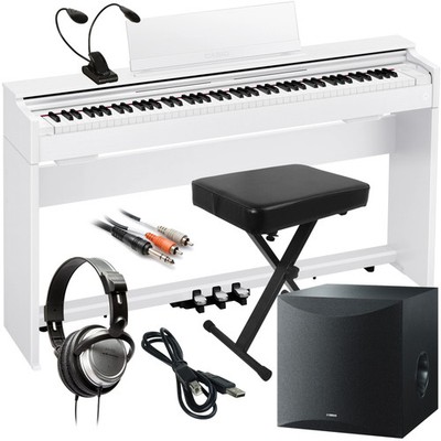 Casio Celviano AP-S200 Digital Piano - White COMPLETE HOME BUNDLE PLUS