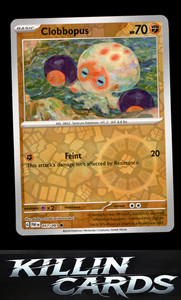 Reverse Holofoil Clobbopus 051/091 Pokemon Common SV: Paldean Fates Card NM