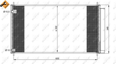 NRF 35838 Kondensator, Klimaanlage für TOYOTA