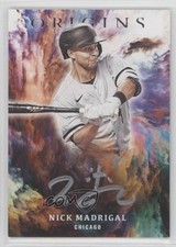 2021 Panini Chronicles Origins Signatures Silver Ink Nick Madrigal Auto 2t9