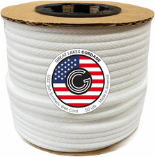 Soft Synthetic Upholstery Welt Cord, Braided 1 6/32" - 50 Yards