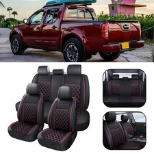 For Nissan Frontier Pickup Car 5 Seat Cover Full Set Deluxe Pu Leather Cushion For Nissan Frontier Pickup Car 5 Seat Cover Full Set Deluxe Pu Leather Cushion