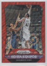 2015-16 Panini Prizm Ruby Wave Prizm 214/350 Kosta Koufos #97 0a1