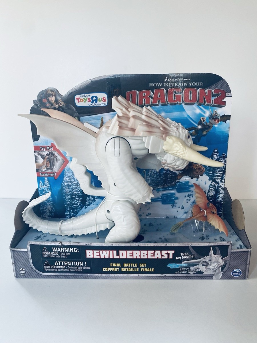 RARE! How To Train Your Dragon 2 WHITE Bewilderbeast Final Battle