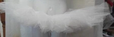 5 layer Nylon Net Barbed tutu White ch/Ladies Ballet Ballerina Stretch band