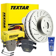 TEXTAR Bremsensatz Porsche 718 Boxster Cayman Hinten Ø299mm +WK + Plastilube