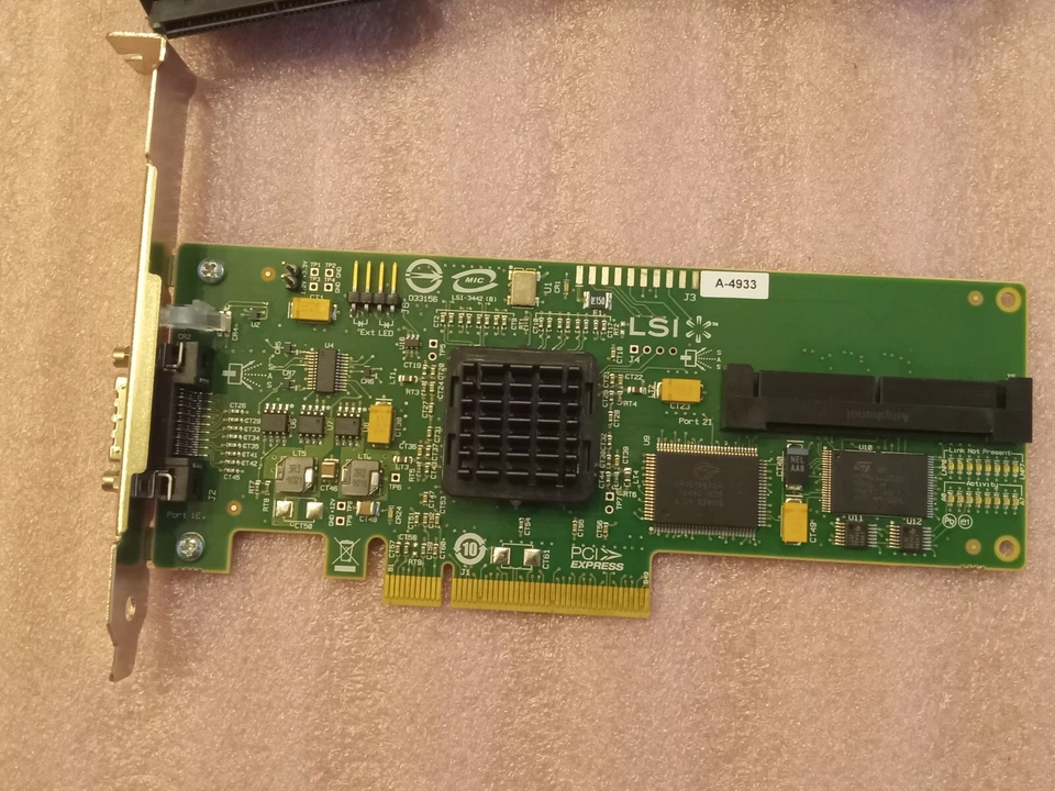 HP 416155-001 LSI Logic SAS3442E-HP 3Gb/s PCI-E SAS HBA Card  - Image 2 of 4