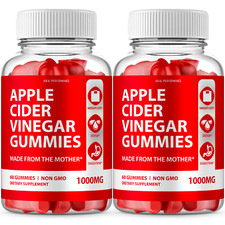 Apple Cider Vinegar Gummies ACV Weight Loss, Digestion 120 Gummies 