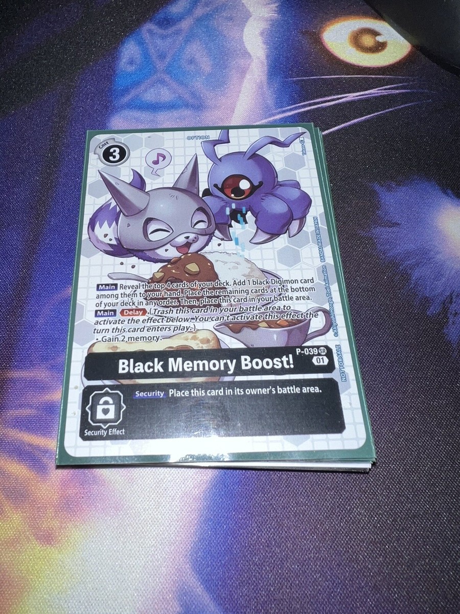 Digimon CCG Singles - Black Memory Boost! - P-039 SR - Alternate Art Promo - LP Digimon CCG Singles - Black Memory Boost! - P-039 SR - Alternate Art Promo - LP