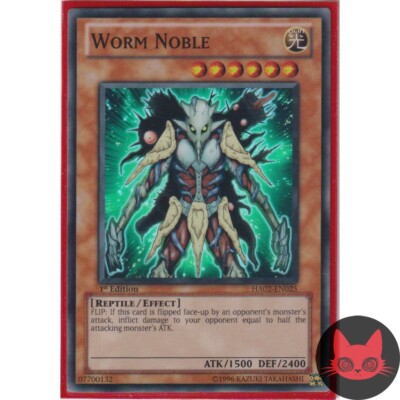 Yugioh Wurmedel HA02-DE025 Super Rare 1. Auflage NM