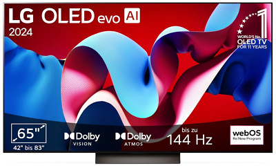 LG OLED65C47LA TV 65'' (165 cm) OLED evo Fernseher (α9 Gen7 4K AI-Prozessor, webO