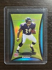 RAY RICE 2008 Bowman Chrome REFRACTOR Rookie RC Card #BC73 Baltimore Ravens. rookie card picture