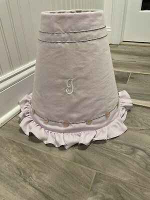 Pottery Barn Kids Liliac Lamp Shade - with script initial I 