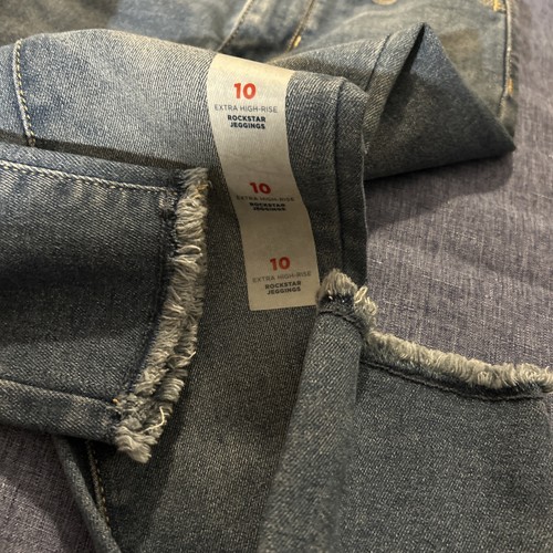 Old Navy Girl's Sz 10 Extra High Rise Rockstar Jegging Blue Jeans Retail $34.99 - Picture 4 of 5