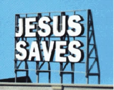 Blair Line 2507 HO/S/O Scale Jesus Saves Rooftop Sign