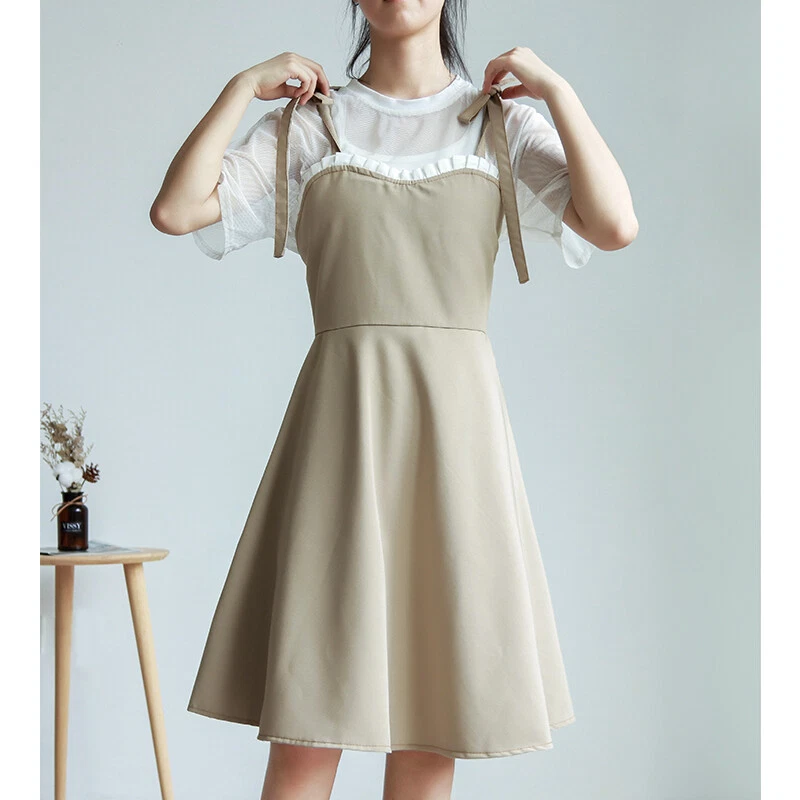 Pinafore dress workwear cheap