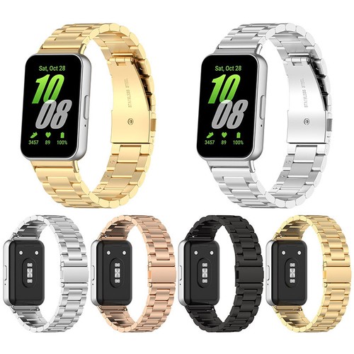 Ersatz Metall Armband Edelstahl Uhrenarmband für Samsung Galaxy Fit 3 - Bild 1 von 23