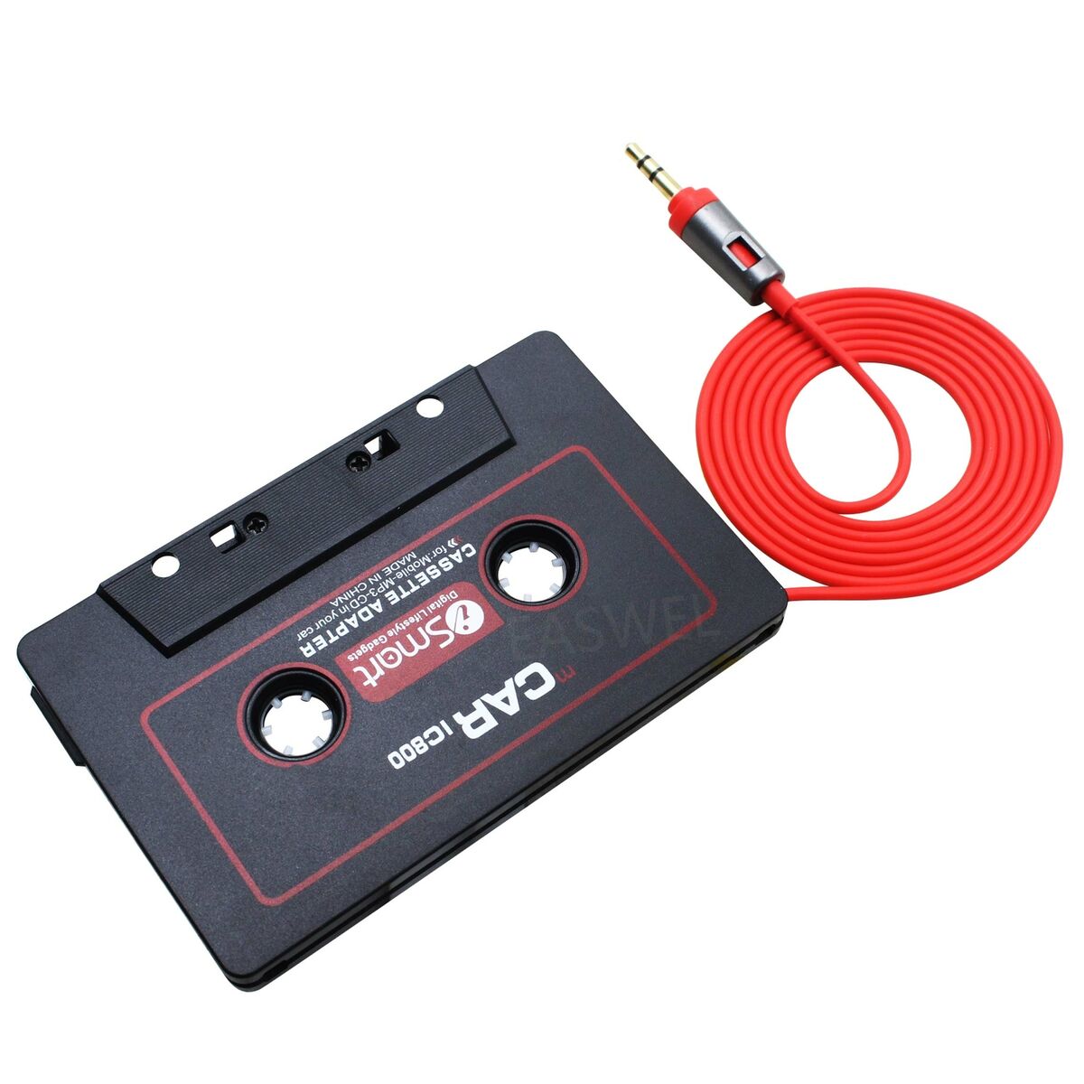 Cassette Tape Adapter 3.5mm AUX Audio Play music iPod DVD CD