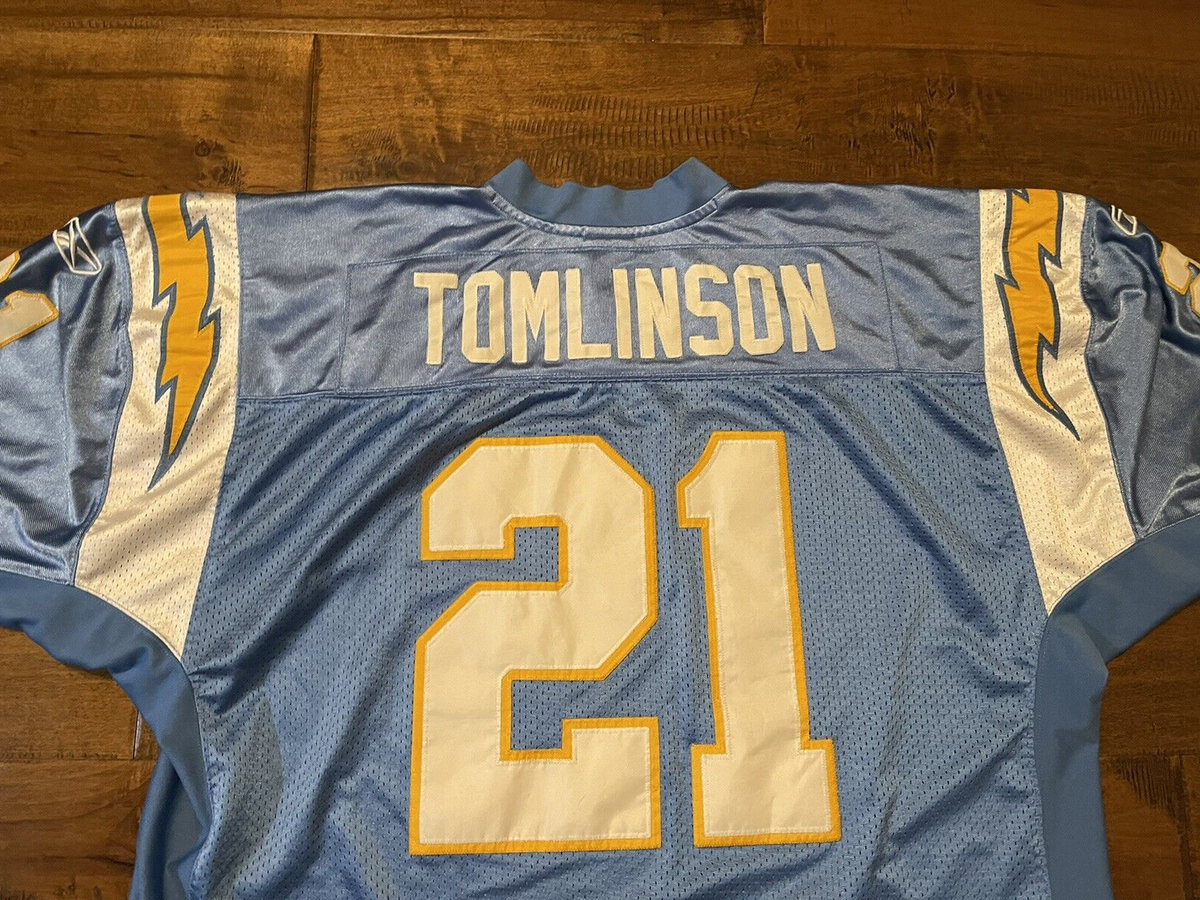 LaDainian Tomlinson Chargers Powder Blue Reebok Sewn Pro NFL