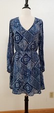 Anthropologie Dress New U Size Size Small Boho Blue Cottage Peasant Retro Garden