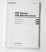 Original SONY STR-DB780 Stereo Receiver Owner's Manual / Bedienungsanleitung !!!