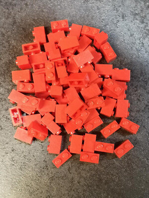 LEGO 10 x Basissteine Grundbausteine Basic 1x2 rot 3004 gebraucht