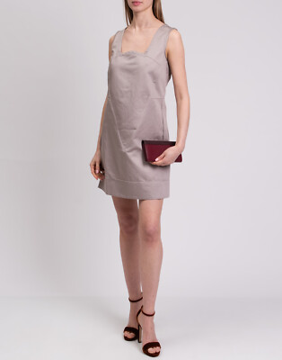 RRP  325 LE JEAN DE MARITHE + FRANCOIS GIRBAUD Dress IT44 US8 UK12 Linen Blend