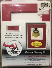 The Paper Cut Square Window Overlay Kit A-2 Envelope Wild Cherry 740