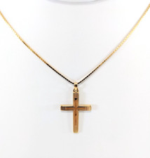 14 KT Gold Cross with 16" Box Chain