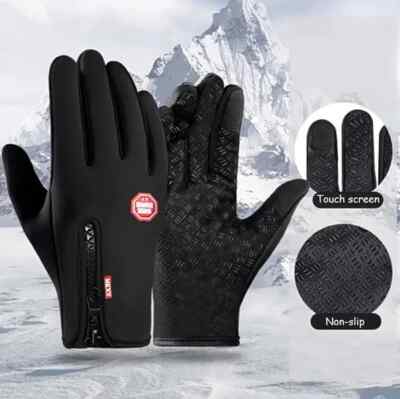 Winterhandschuhe schwarz Größe SMALL wasserdicht Thermo Touchscreen Thermo winddicht
