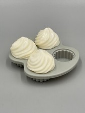 Pretend Play Fake Food Cupcakes 3 W/ Cup Cake Tray Desert