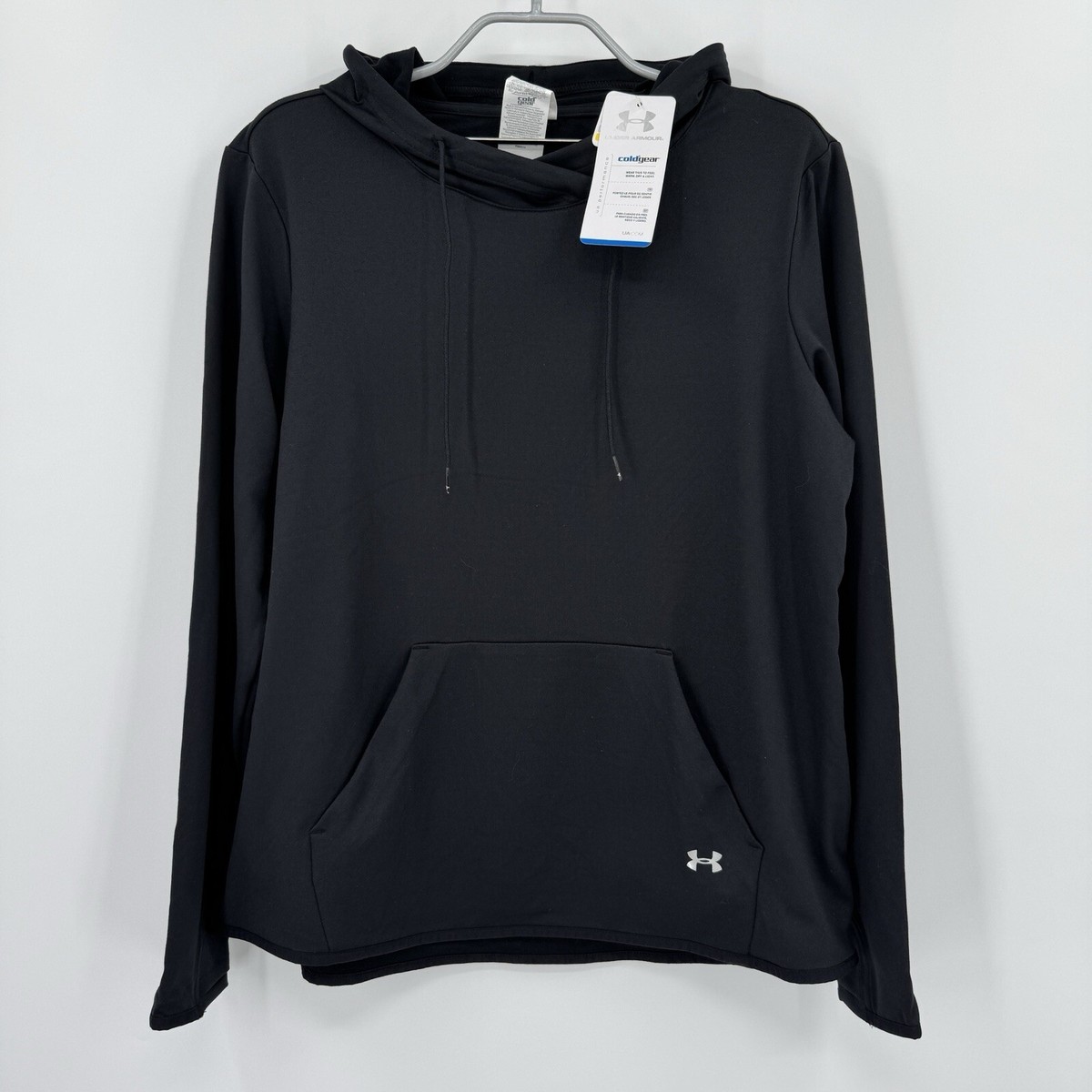Under Armour Cold Gear Pullover Hoodie Sweatshirt XS Women's Black