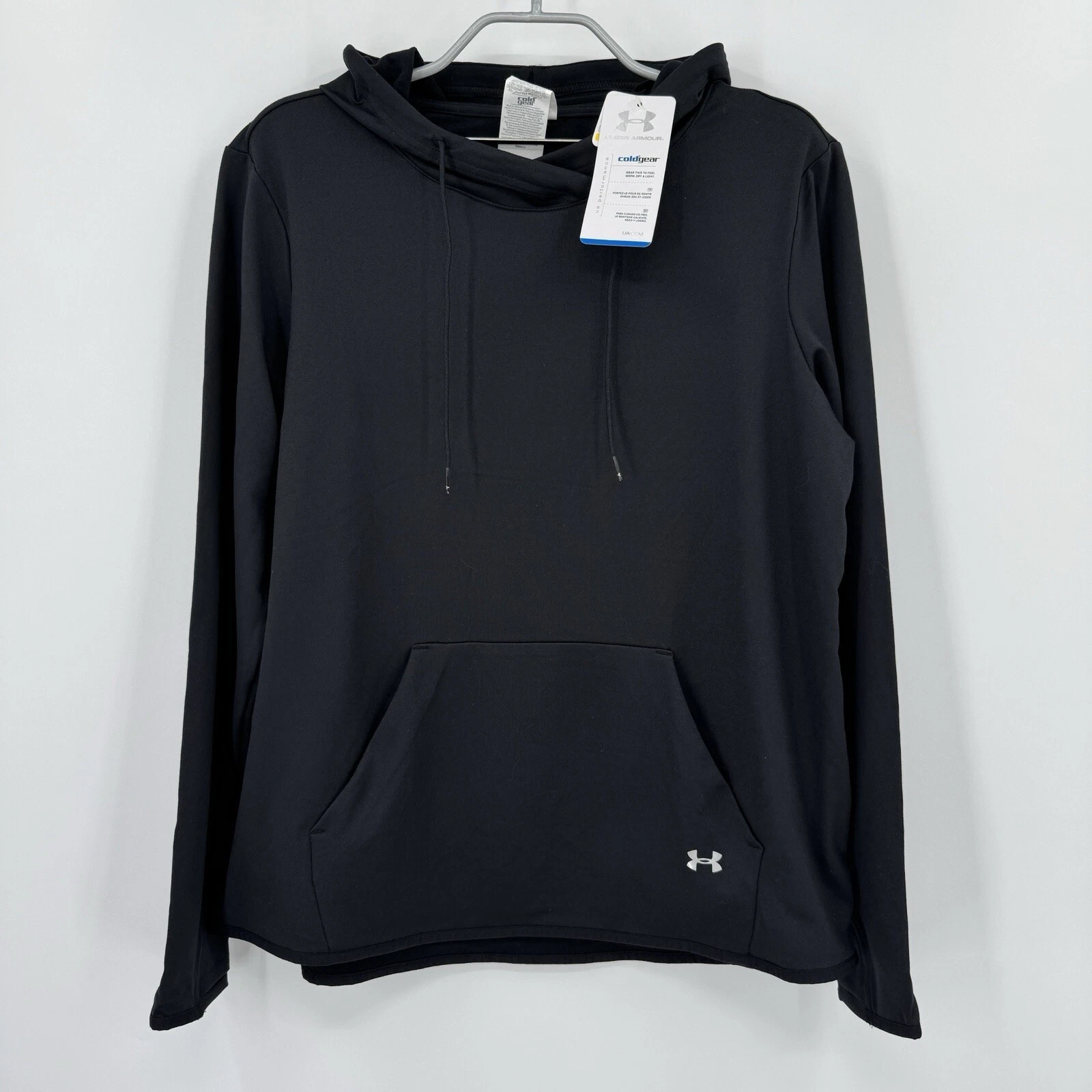 Under Armour Cold Gear Pullover Hoodie Sweatshirt L Women's Black Fleece Lined
Opens in a new window