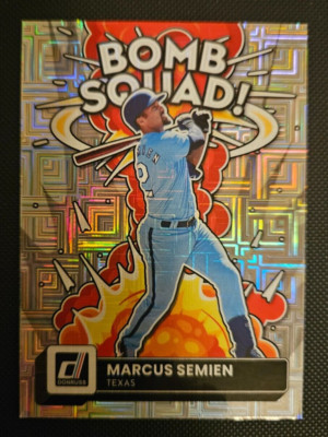 2022 Donruss Bomb Squad Vector #BS-4 Marcus Semien! Texas Rangers