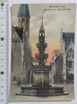 I121895 Postcard Germany - Braunschweig - Brunnen am Altsdadtmarkt