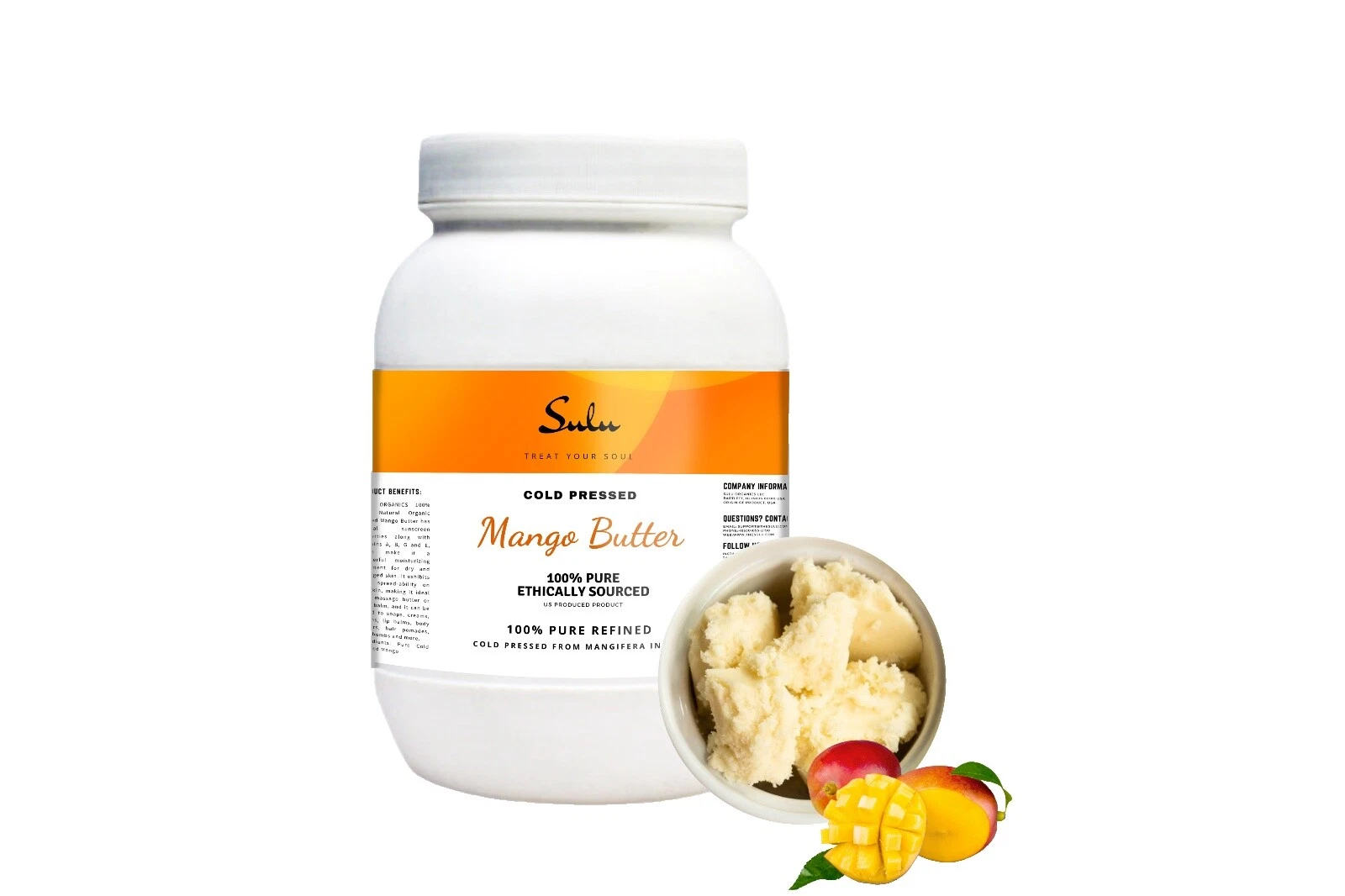 100% Pure Butter Mango Skin Care Moisturizers