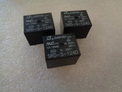 SRD-S-124D SANYOU Mini-Leistungsrelais 24 V, 7 A UK LAGER x 3 Stück