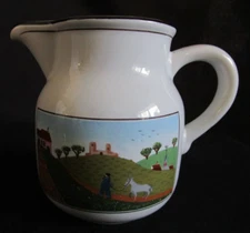 Villeroy & Boch DESIGN NAIF Small Cream Pitcher Creamer Country Farm Scene