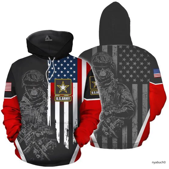 American Veteran All Over Print Hoodie