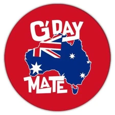 Gift Coaster : AUSTRALIA Map Australian Aussie Flag Expat Good Day Mate Country